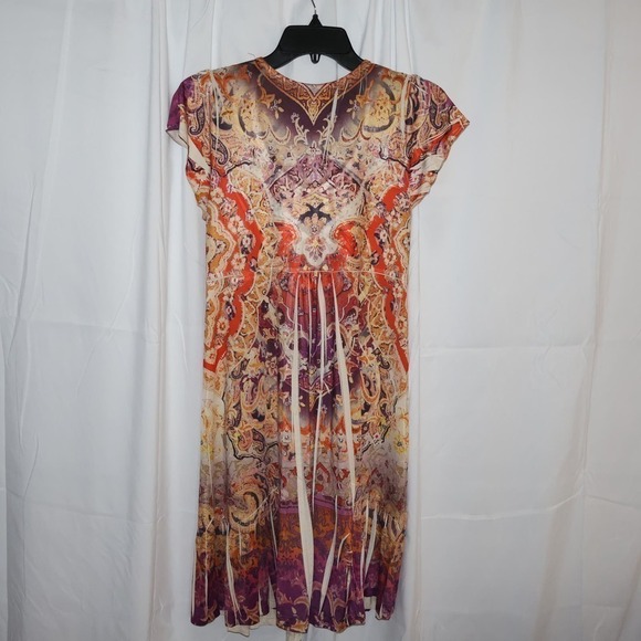 Apt 9 Dress, Women Size PM Made in Chine Brown Graphics - Picture 3 of 11